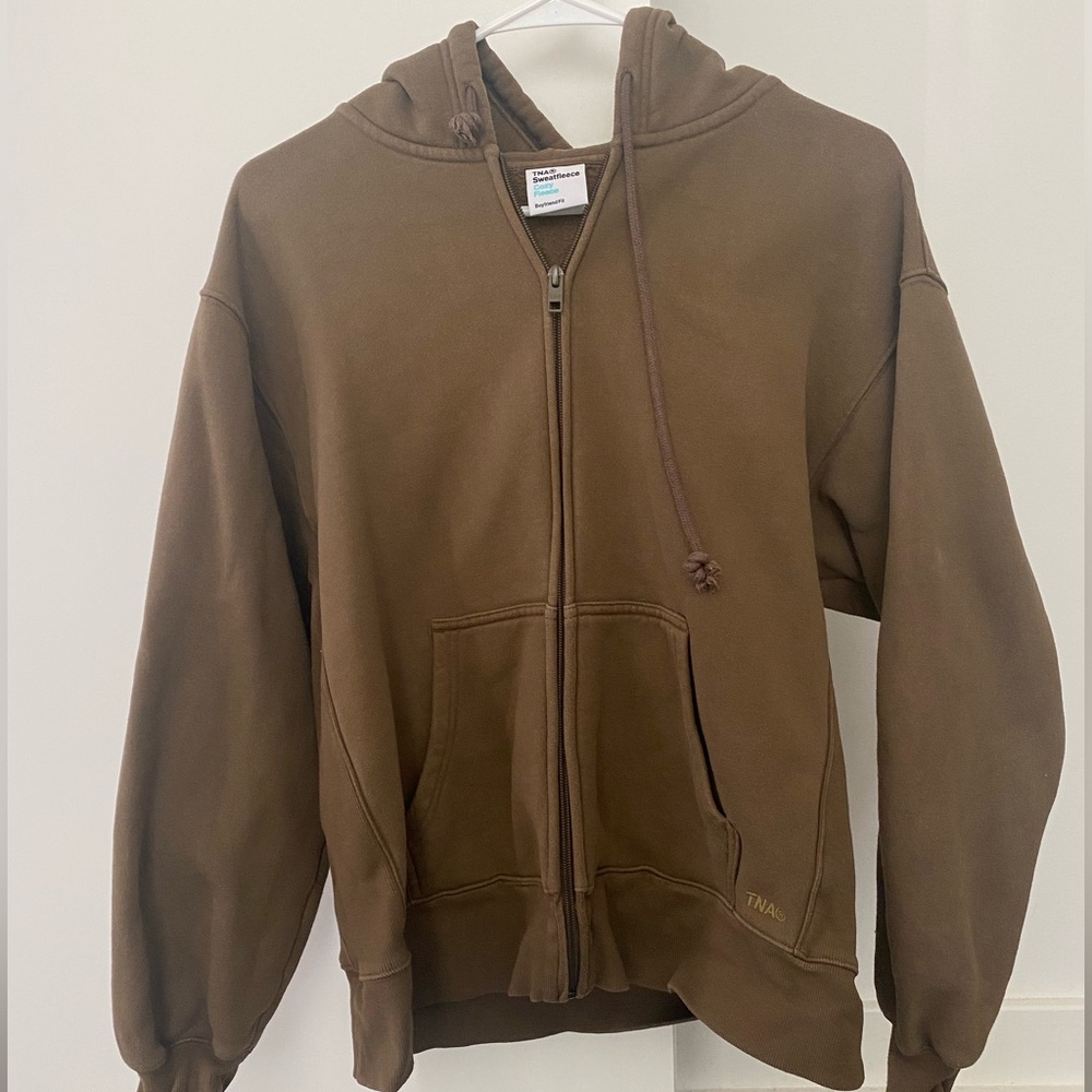 Aritzia Cozy Fleece Boyfriend Zip Hoodie